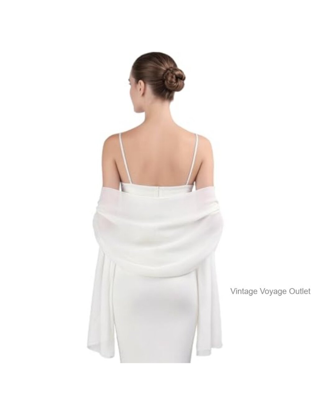 Chiffon Shawl Wrap Evening Dress Wedding Bridal Formal Scarf